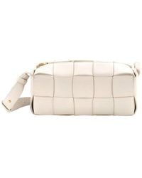 Bottega Veneta - Maxi Intrecciato Leather Brick Cassette Shoulder Bag Small (Authentic Pre-Loved) - Lyst
