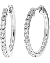 Amairah - 0.50 Ct. Tw. Lab-Grown Diamond Hoops - Lyst