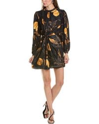 AllSaints - Jemima Atetha Silk-blend Mini Dress - Lyst