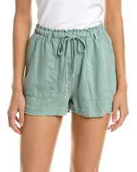 Bella Dahl - Release Hem Patch Pocket Linen-blend Short - Lyst