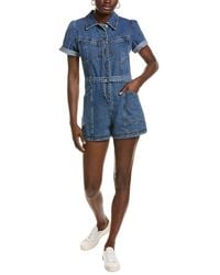 Saltwater Luxe - Denim Romper - Lyst