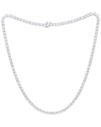 Diana M. Jewels - Diana M. Fine Jewelry 14K 20.00 Ct. Tw. Lab Grown Diamond Tennis Necklace - Lyst