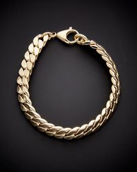 Italian Gold - 14k Cuban Link Bracelet - Lyst