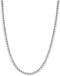 Lab Grown Diamonds - 14K 10.00 Ct. Tw. Lab-Grown Diamond Tennis Necklace - Lyst