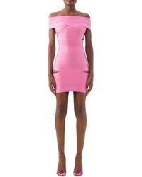 CAMILA BLANCO - Solid Mini Dress - Lyst