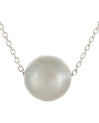 Splendid - Silver 10-11mm Freshwater Pearl Pendant Necklace - Lyst