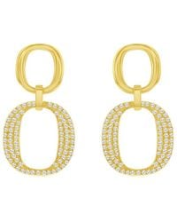 Suzy Levian CZ Jewelry - Suzy Levian Silver Cz Dangle Earrings - Lyst