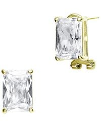 Genevive Jewelry - 18k Over Silver Earrings - Lyst