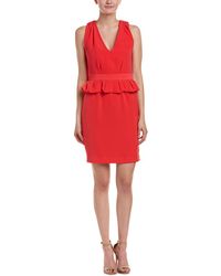 Maje Structured Peplum Dress