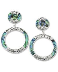 Samuel B. - Silver Abalone Shell Drop Earrings - Lyst