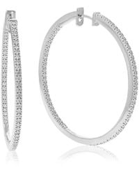 Amairah - 1.00 Ct. Tw. Lab-Grown Diamond Hoops - Lyst