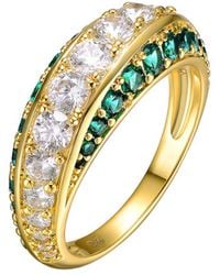 Rachel Glauber - 14k Over Silver Cz Ring - Lyst