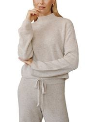 Bella Dahl - Cashmere & Wool Mock Neck Sweater - Lyst