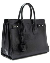 Saint Laurent - Black Leather Sac De Jour Medium Tote (authentic Pre-loved) - Lyst