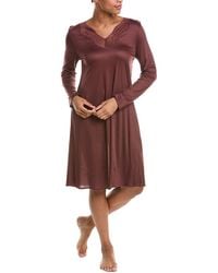 Hanro - Lilith Lace Trim Nightgown - Lyst