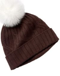 Hannah Rose - Wide Cable Cashmere Hat - Lyst