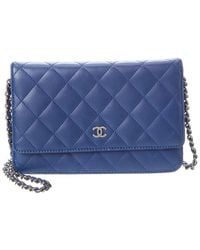 CHANEL - Lambskin Classic Quilted Wallet On Chain (Authentic Pre-Loved) - Lyst
