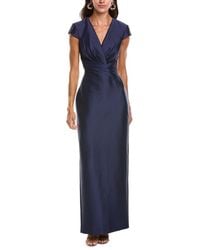 Badgley Mischka - Cap Sleeve Gown - Lyst
