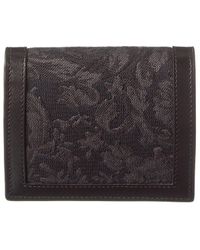 Versace - Canvas & Leather Bifold French Wallet - Lyst