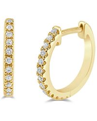 Sabrina Designs - 14k 0.10 Ct. Tw. Diamond Huggie Earrings - Lyst