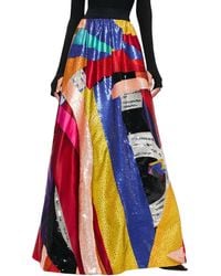 Alice + Olivia - Tina Maxi Skirt - Lyst