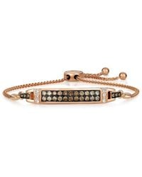 Le Vian - Le Vian 14k Rose Gold 0.82 Ct. Tw. Diamond Bolo Bracelet - Lyst