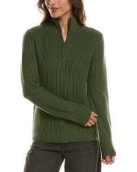 Forte - Zip Mock Neck 100% Cashmere Sweater - Lyst