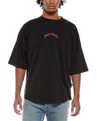 Palm Angels - Back Curved Logo Over T-Shirt - Lyst