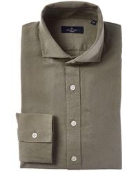 Richard James - Regular Collar Single Cuff Linen-Blend Dress Shirt - Lyst