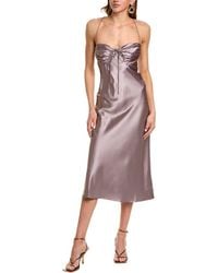 Rare London - Pin Tuck Midi Dress - Lyst