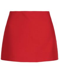 Valentino - Crepe Couture Mini Skirt - Lyst