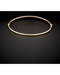 Italian Gold - 14k Polished Bangle - Lyst