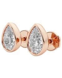 Lab Grown Diamonds - 14k Rose Gold 3.00 Ct. Tw. Lab Grown Diamond Earrings - Lyst