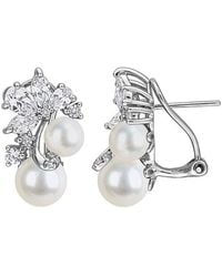 Rina Limor - 4.26 Ct. Tw. Gemstone & Pearl Dangle Earrings - Lyst