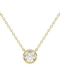 Lab Grown Diamonds - 14K 0.25 Ct. Tw. Lab-Grown Diamond Necklace - Lyst