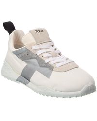 Tod's - Sportiva Canvas & Suede Sneaker - Lyst