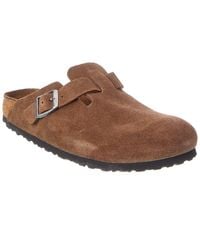 Birkenstock - Boston Bs Narrow Suede Clog - Lyst