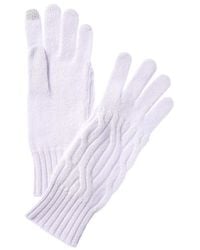 Hannah Rose - Wide Cable Cashmere Gloves - Lyst