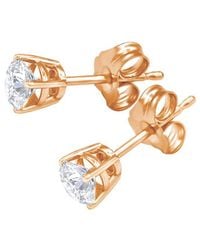 Diana M. Jewels - Fine Jewelry 14k Rose Gold 0.50 Ct. Tw. Diamond Studs - Lyst