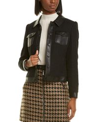 Karl Lagerfeld Tweed Jacket - Black