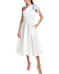 Rene Ruiz - Flare Hem Faille Midi Dress - Lyst