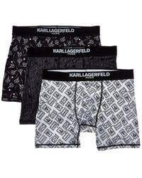 Karl Lagerfeld - 3Pk Boxer Brief - Lyst