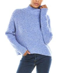 Autumn Cashmere - Boucle Funnel Neck Wool & Cashmere-Blend Sweater - Lyst