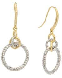 Juvell - 18k Plated Drop Link Earrings - Lyst