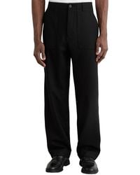 Reiss - Chain Wool-Blend Wide Leg Trouser - Lyst