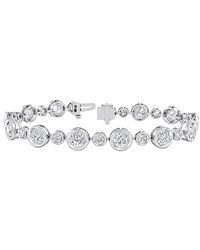 Lab Grown Diamonds - 14K 5.69 Ct. Tw. Lab-Grown Diamond Tennis Bracelet - Lyst