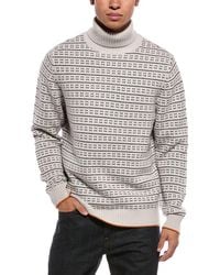 N.Peal Cashmere - Pattern Stitch 100% Cashmere Roll Neck Sweater - Lyst