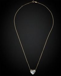 Italian Gold - 14k Heart Pendant Necklace - Lyst