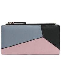 Tiffany & Fred Paris - Color-Patch Long Leather Wallet - Lyst