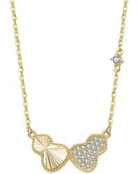 Rachel Glauber - 14K Plated Cz Statement Necklace - Lyst